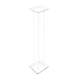 6X6X36" Clear Riser Acrylic Transparent Plexiglass Pedestal Table Display Podium 2X10136-6X6"+4X10135-36"
