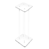 9X9X24" Clear Riser Acrylic Transparent Plexiglass Pedestal Table Display Podium 2X10136-9X9"+4X10133-24"