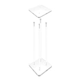 9X9X24" Clear Riser Acrylic Transparent Plexiglass Pedestal Table Display Podium 2X10136-9X9"+4X10133-24"