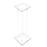 9X9X24" Clear Riser Acrylic Transparent Plexiglass Pedestal Table Display Podium 2X10136-9X9"+4X10133-24"