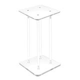9X9X12" Clear Riser Acrylic Transparent Plexiglass Pedestal Table Display Podium 2X10136-9X9"+4X10134-12"
