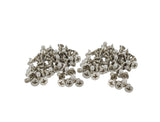 100PK M3 X 4mm Pitch 0.5mm - Phillips Flat Head Machine Screw (Countersunk) Carbon Steel Nickel Plat