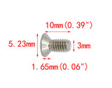 100PK M3 X 10mm - Phillips Flat Head Machine Screw (Countersunk) Carbon Steel