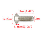 100PK M3 X 12mm - Phillips Flat Head Machine Screw (Countersunk) Carbon Steel