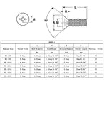 100PK M3.5 X 16mm - Phillips Flat Head Machine Screw (Countersunk) Carbon Steel