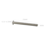 25PK M8X70mm Phillips Flat Head Machine Screw (Countersunk) Carbon Steel