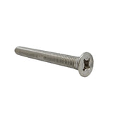 25PK M8X70mm Phillips Flat Head Machine Screw (Countersunk) Carbon Steel