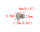 100PK M3 X 3mm Phillips Flat Head Machine Screw (Countersunk) Carbon Steel