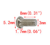 100PK M3 X 8mm Phillips Flat Head Machine Screw (Countersunk) Carbon Steel