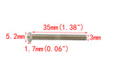 100PK M3 X 35mm Phillips Flat Head Machine Screw (Countersunk) Carbon Steel