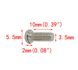100PK M3.5 X 10mm Phillips Flat Head Machine Screw (Countersunk) Carbon Steel