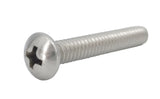 10-24*1-1/4" 100PK Machine Screws English Pan Head Philips Drive Cross Stainl