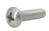 10-32*3/4" 100PK Machine Screws English Pan Head Philips Drive Cross Stainles