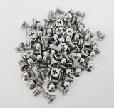 10-24*3/8" 100PK Machine Screws English Flat Head Philips Drive Cross Stainle