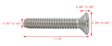 10-24*1-1/8" 100PK Machine Screws English Flat Head Philips Drive Cross Stain