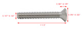 10-24*1-1/4" 100PK Machine Screws English Flat Head Philips Drive Cross Stain