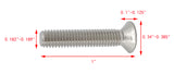 10-32*1" 100PK Machine Screws English Flat Head Philips Drive Cross Stainless
