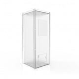 Donation Box,Clear Ghost Acrylic Floor Standing Charity Box with Sign Holder 3488+12065