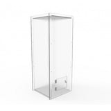 Donation Box, Clear Ghost Acrylic Floor Standing Charity Box 3488