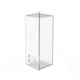 Donation Box, Clear Ghost Acrylic Floor Standing Charity Box 3488