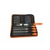 17 Pcs Premium Grade T12 Drop Forged Alloy Steel File Set with Carry Case, Precision Flat/Triangle/H 15291