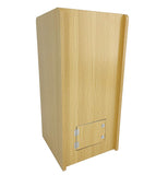 15"x 15" x 31.5",Double Lock Wood (MDF Veneer) Donation Box Tithing Box Fundraising Stand 40004
