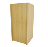 15"x 15" x 31.5",Double Lock Wood (MDF Veneer) Donation Box Tithing Box Fundraising Stand 40004