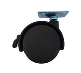 1.5 Inch Plastic Wheel Metal Top Plate 360 Degree Rotation Swivel Caster Black