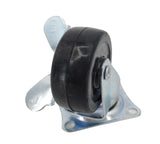2" PU Furniture Castor Wheel Top Plate Mount Locking Swivel 110lbsCapacity 400500-1PK