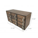 FixtureDisplays® 12-Slot Plywood Cellphone iPad Mini Charging Station Locker Assignment Mail Slot Box 15232