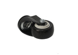 2" M10x15 Threaded Stem PU Wheel 360  Rotation Swivel Caster Black 400700-4PK