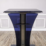 28 Wide Podium Pulpit Lectern on Wheels Church Worship Wedding Funeral Home 451