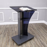28 Wide Podium Pulpit Lectern on Wheels Church Worship Wedding Funeral Home 451