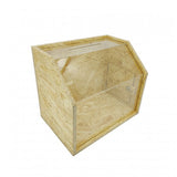Fundraising Church Tithes Offering Building Fund with Lock and Keys, Made from Particle Board Wood Rustic Box Clear Cover 13.9"X9.4"X11.8" 21736