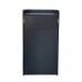 Restaurant Trash Bin Fast Food Garbage Receptacle Tray Holder Up To 36 Gallons 119232-BLACK