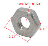 #5-40 Hex Nu Stainless Steel 18-8, Machine Thread 6100