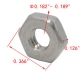 #10-24 Hex Nu Stainless Steel 18-8, Machine Thread 6103