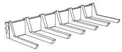 SHELF BEAM KIT, 48" WIDE BRACKET, 8BIN/17 ARM FOR 8" X 17" TRADE FIXTURES SCOOP 700020