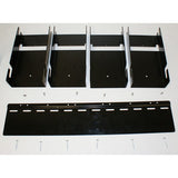 24" WALL HANGING BRACKET SYSTEM FOR 6" TF GRAVITY BINS, BLACK, WALL MOUNT 700058