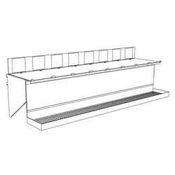 TOP SHELF KIT, 48" W/LS BRACKET/SLD FOR 6" TRADE FIXTURES GRAVITY BINS 700061