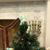 Pre-lit Artificial 3' Christmas Tree | Includes Lighted Basket Base, Fibre Glass Lights and Candles