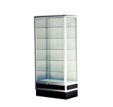 Aluminum wall showcase 34"LX72"HX20"D frame shelf retail store display