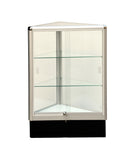 Triangle corner showcase 20 inch frame shelf retail store display wall corner