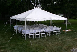40 Guest Rental Package, Tent, Tables, Chairs   24 hour Rental 13138