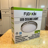 FixtureDisplays® Ceiling Light Fixture Flush Mount 16" Diameter 15W (120 Watts Equivalent) 3000K 1150 Lumens Dimmable Light FIVE UNITS PER LISTING