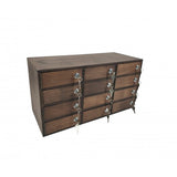 FixtureDisplays® 12-Slot Plywood Cellphone iPad Mini Charging Station Locker Assignment Mail Slot Box 15232